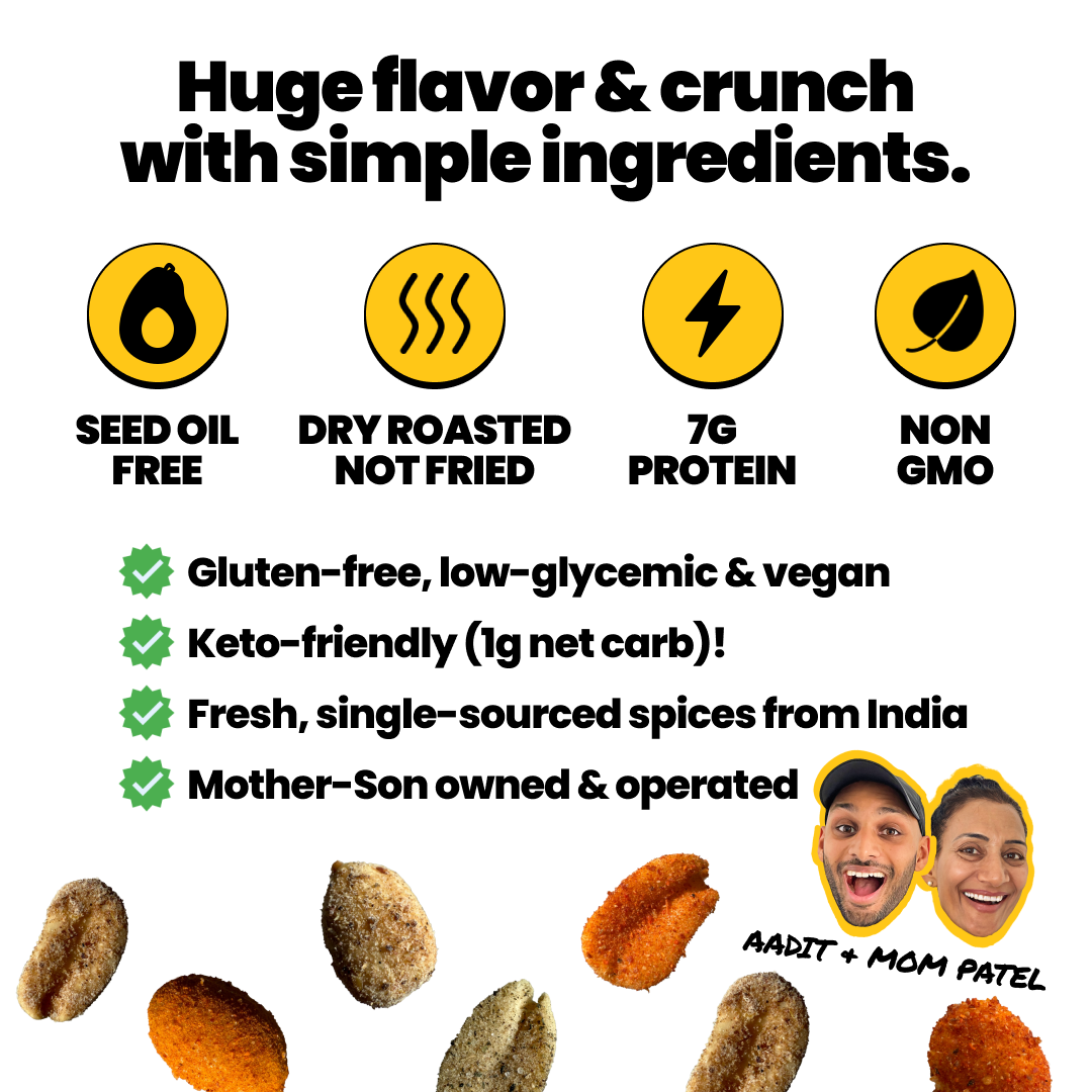 Black Truffle Masala Roasted Peanuts • 3 Pack
