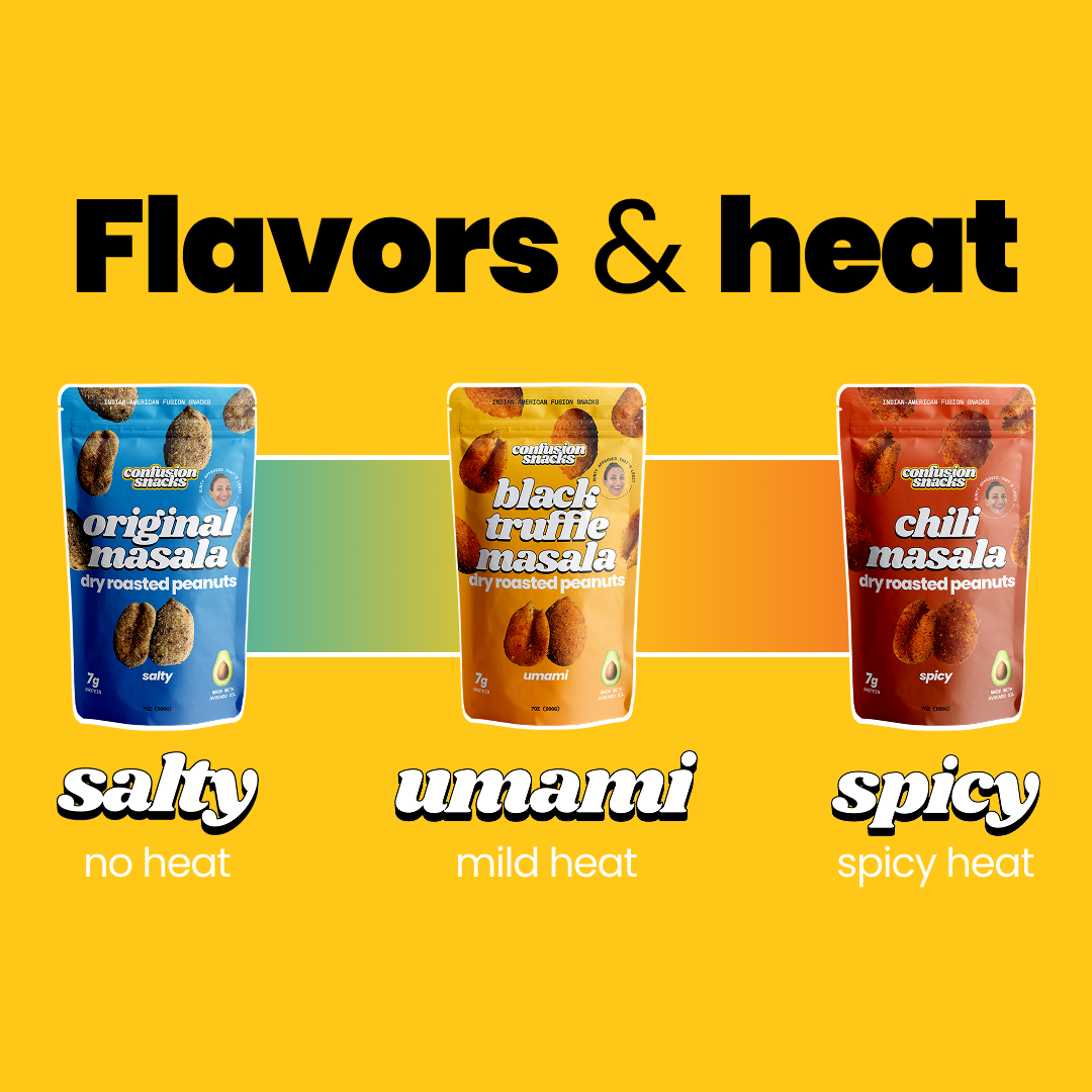 Spicy Dry Roasted Peanuts Variety Pack • 4 Pack