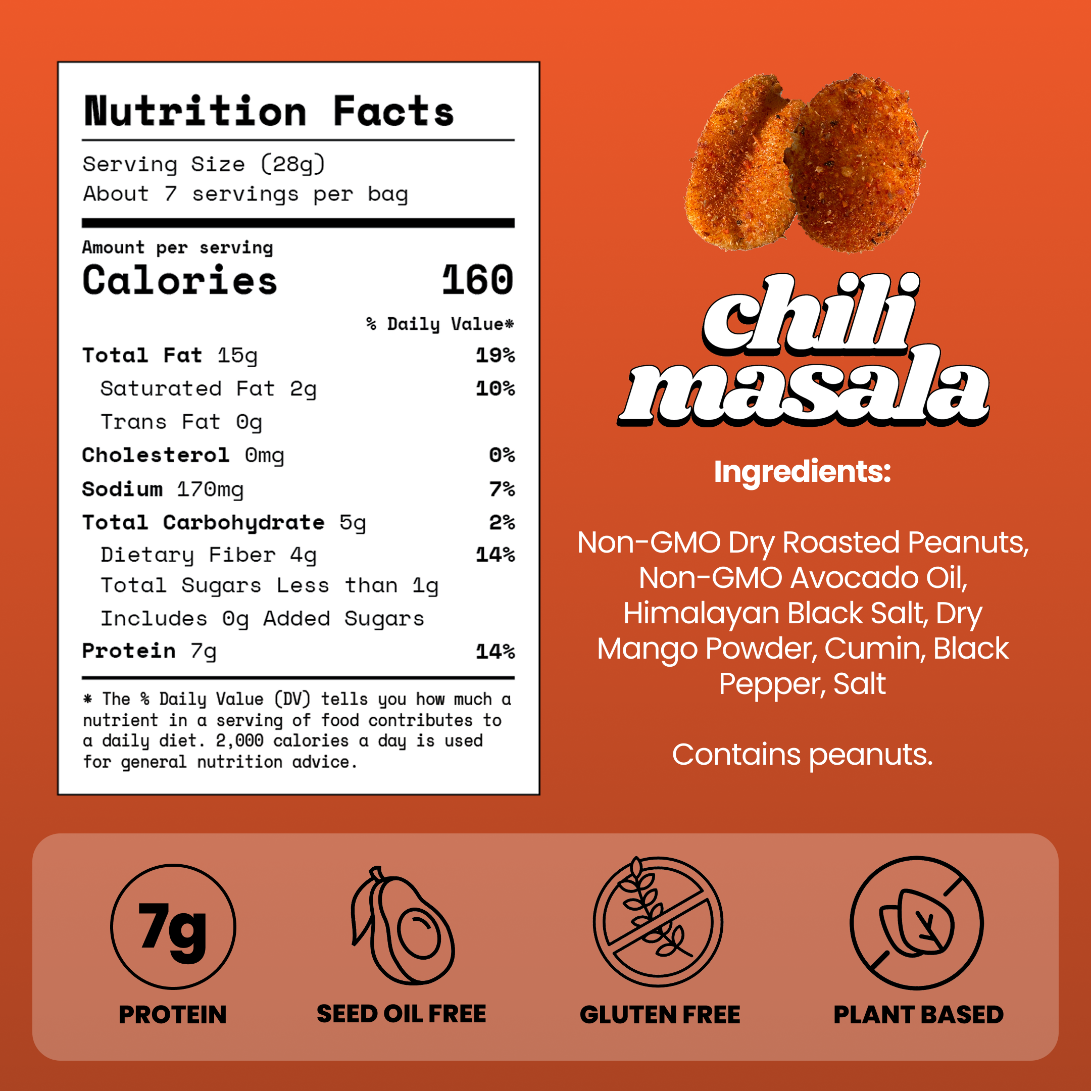 Chili Masala Roasted Peanuts