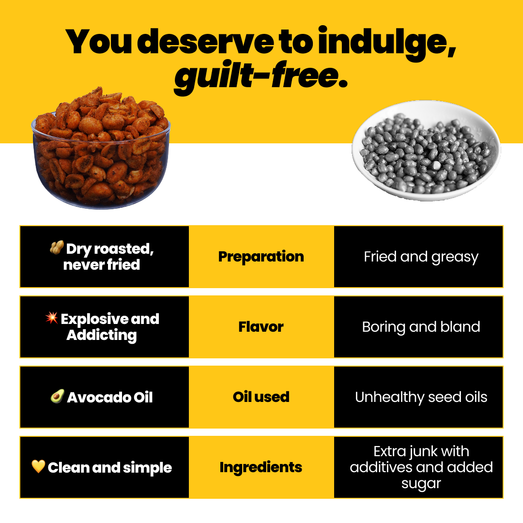 Spicy Dry Roasted Peanuts Variety Pack • 4 Pack