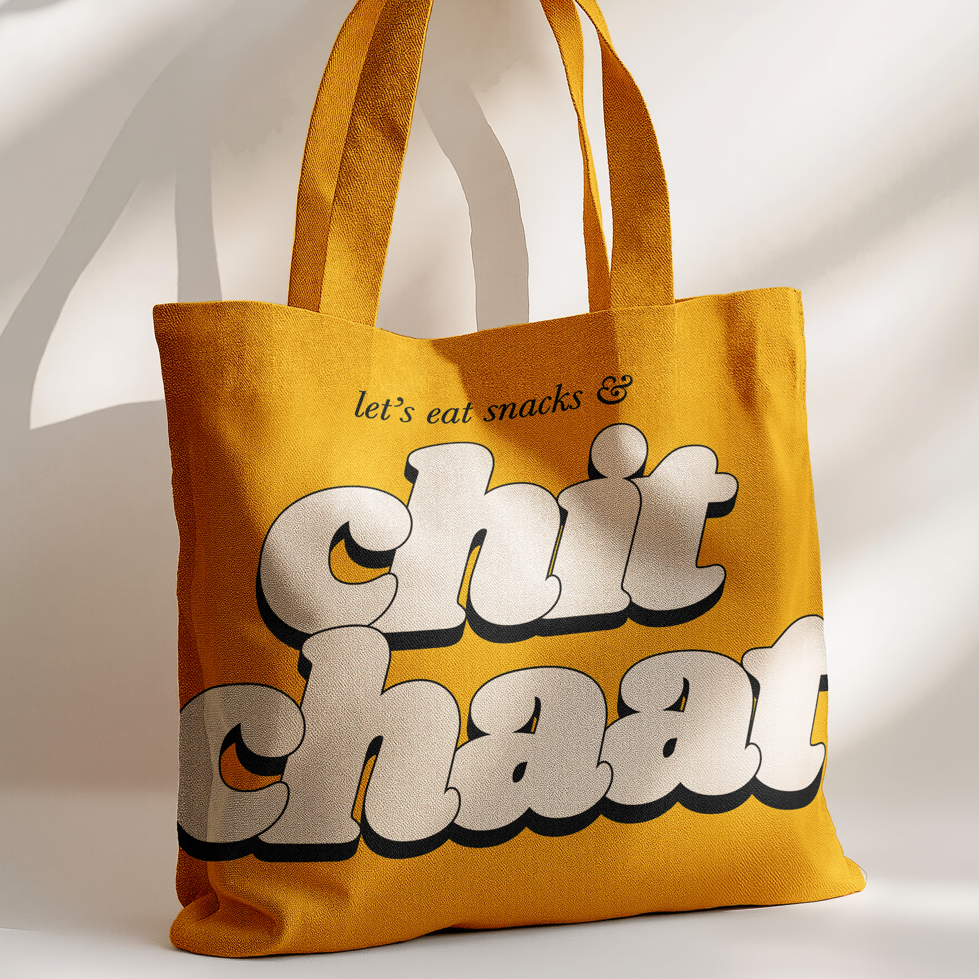 "Let's Chit Chaat" Premium Tote