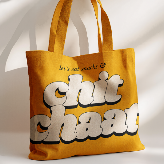 "Let's Chit Chaat" Premium Tote