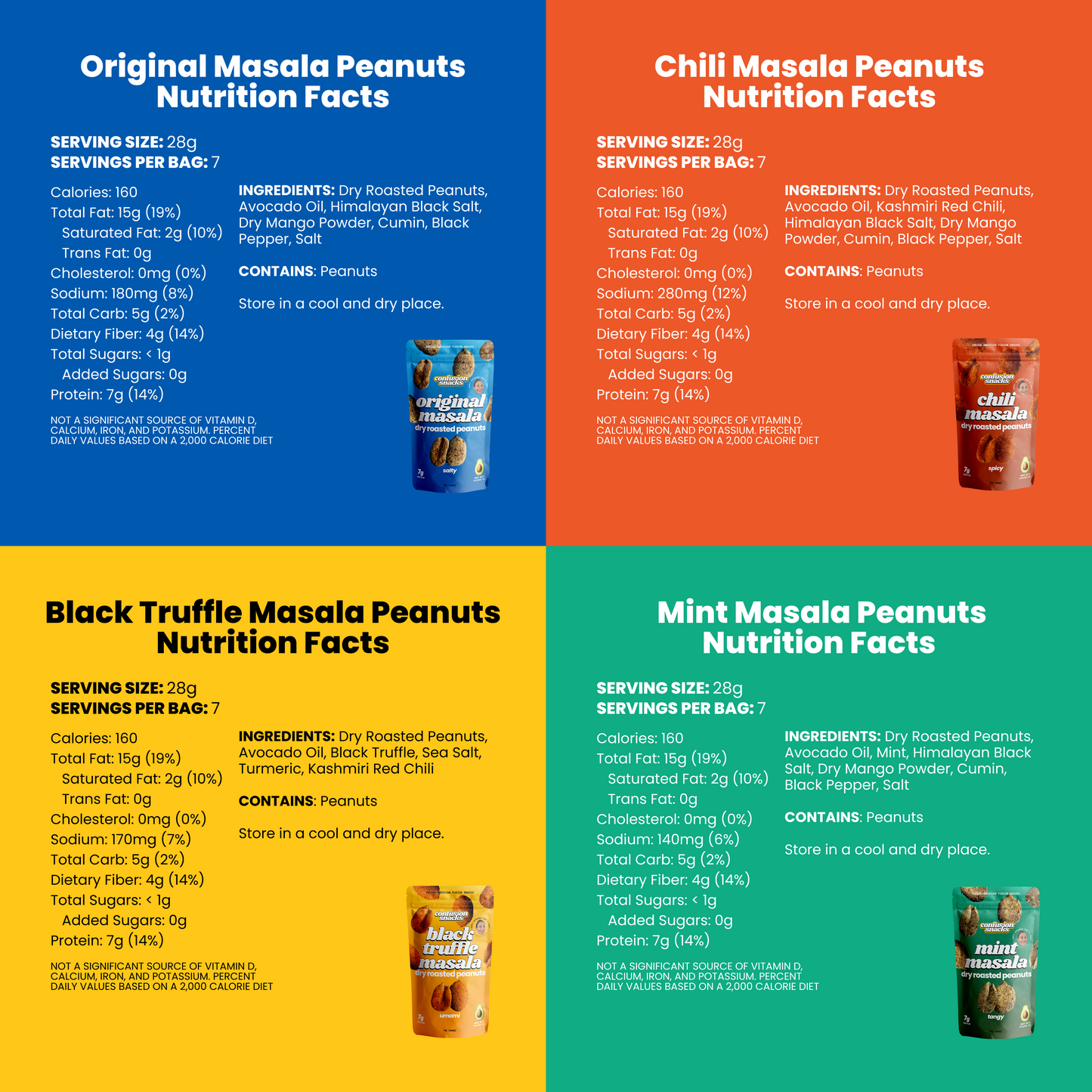 All Dry Roasted Peanuts Variety Pack • 4 Pack