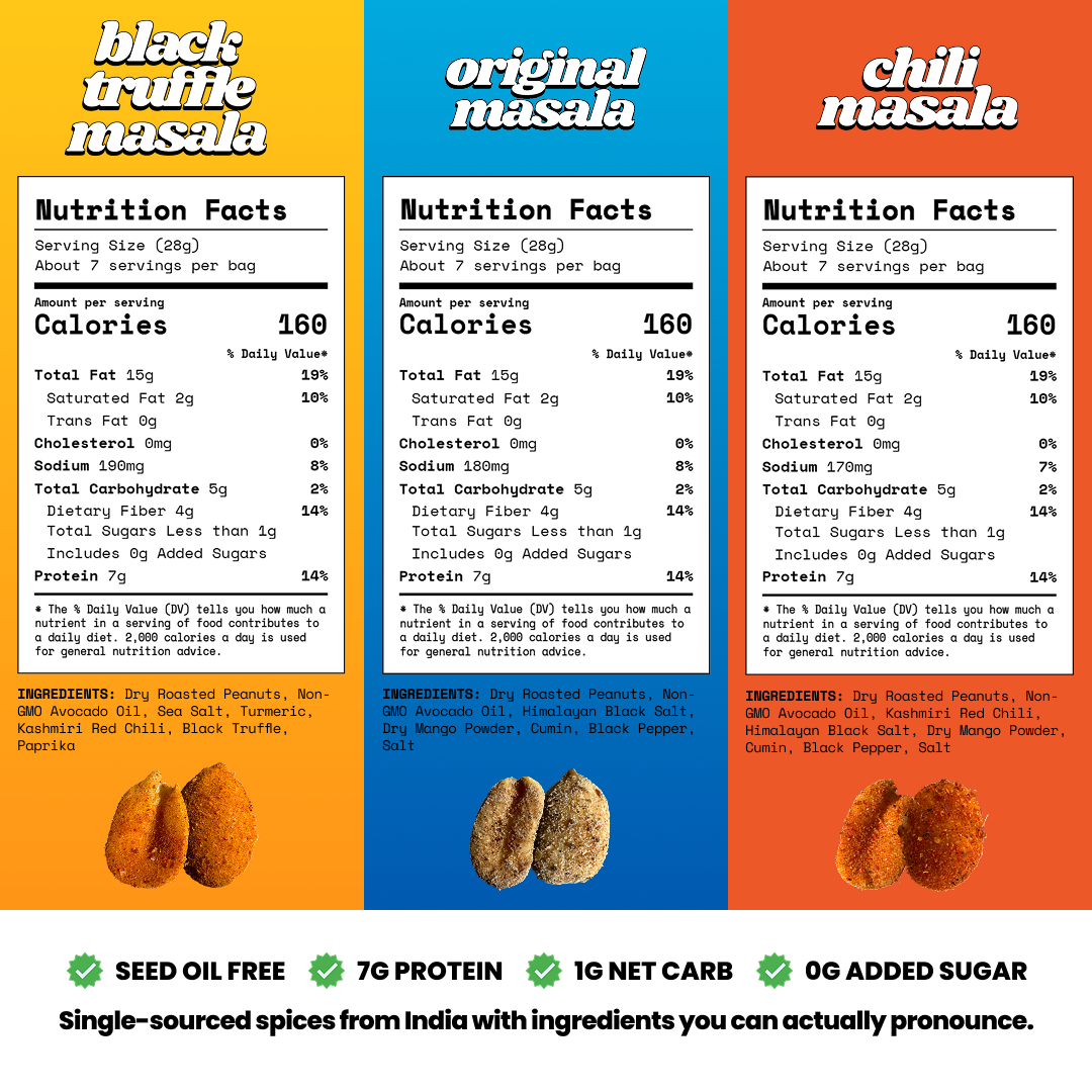 Masala Roasted Peanuts Variety Pack