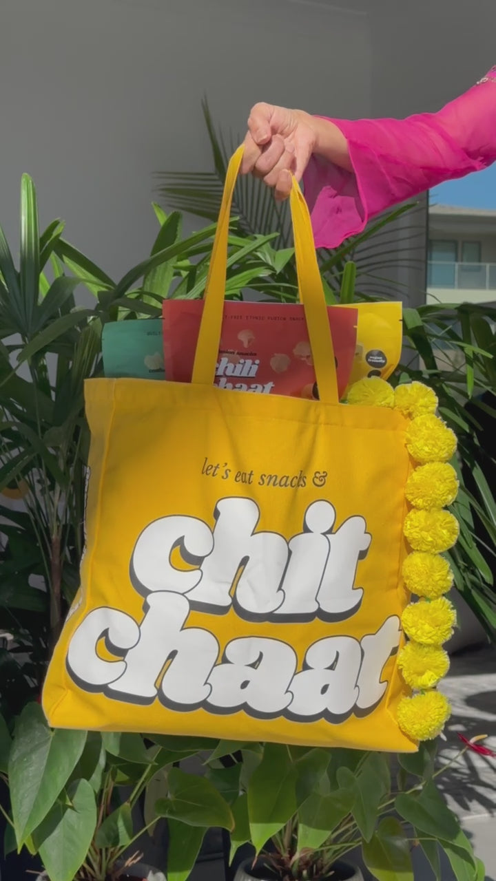 "Let's Chit Chaat" Premium Tote